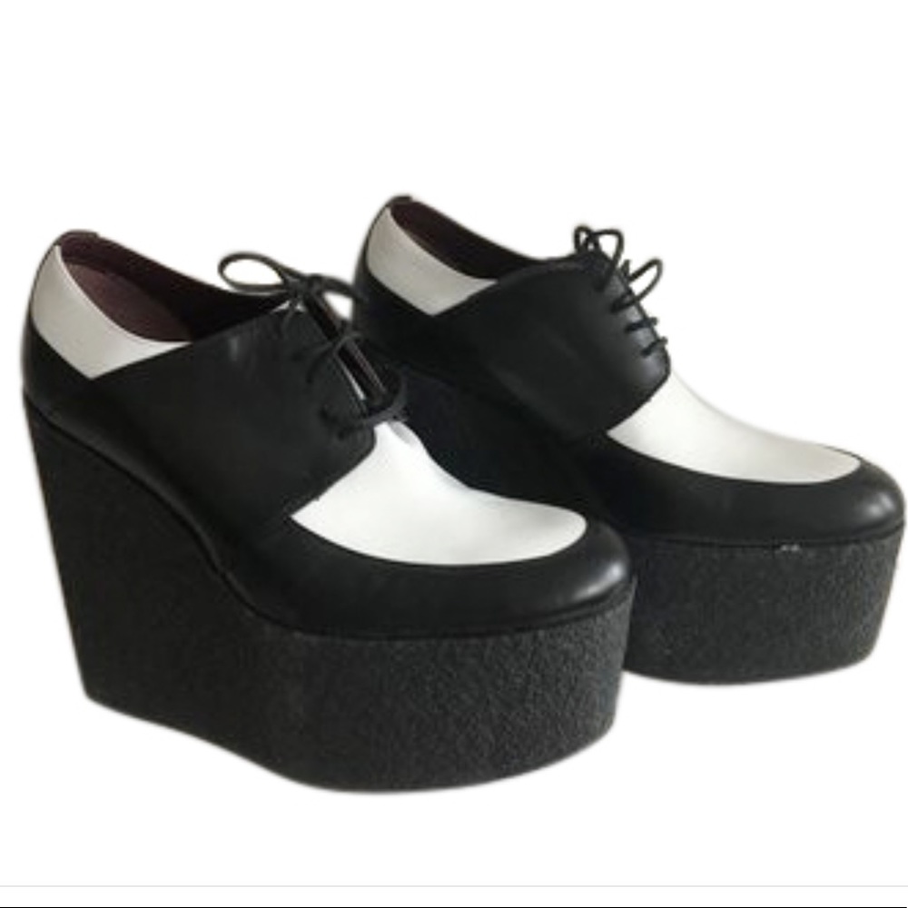 Celine Wedge Two Tone Creeper